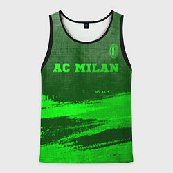 Мужская майка без рукавов AC Milan - green gradient посередине