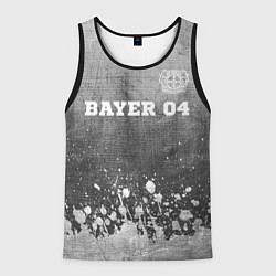 Мужская майка без рукавов Bayer 04 - grey gradient посередине