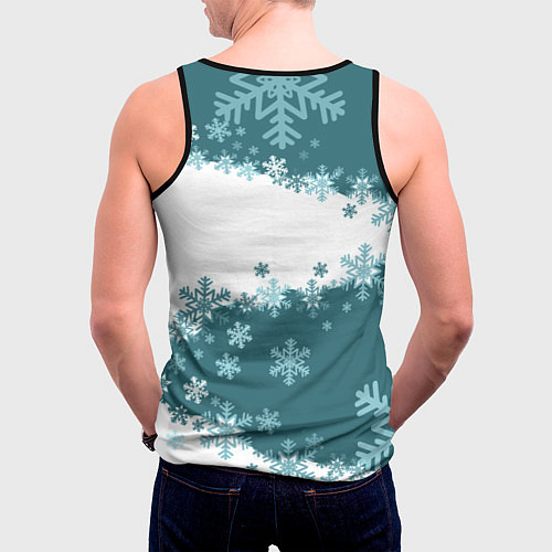 Мужская майка без рукавов Сноуборд это жизнь / 3D-Черный – фото 4