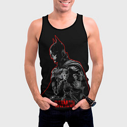 Майка-безрукавка мужская Бэтмен и враги в ночи, цвет: 3D-черный — фото 2