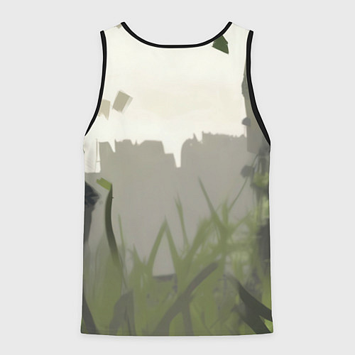 Мужская майка без рукавов Довольный Джокер / 3D-Черный – фото 2