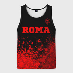 Мужская майка без рукавов Roma - red gradient посередине