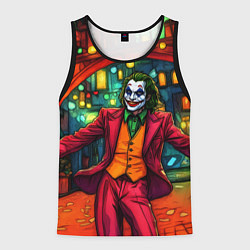 Майка-безрукавка мужская Праздничный Джокер, цвет: 3D-черный