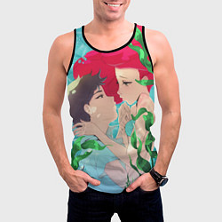 Майка-безрукавка мужская Парень и русалочка, цвет: 3D-черный — фото 2