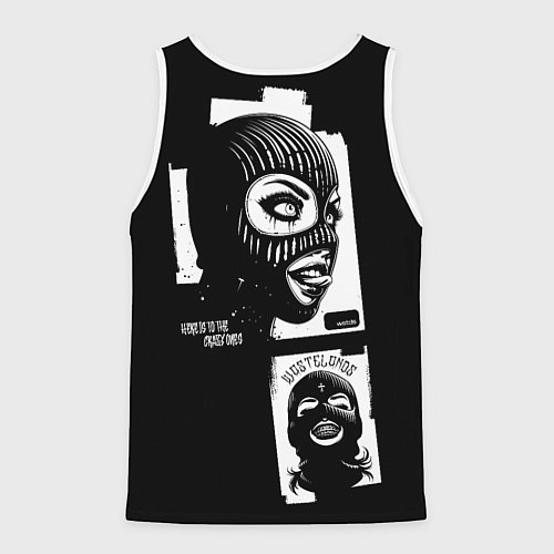 Мужская майка без рукавов Crosses with splashes of paint / 3D-Белый – фото 2