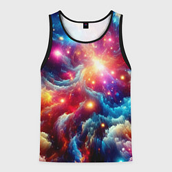 Мужская майка без рукавов Colorfull neon space clouds - ai art fantasy