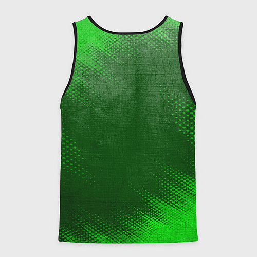 Мужская майка без рукавов Chery - green gradient / 3D-Черный – фото 2