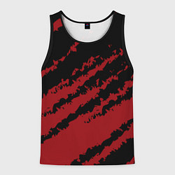 Мужская майка без рукавов The color is red and black