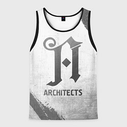 Майка-безрукавка мужская Architects - white gradient, цвет: 3D-черный