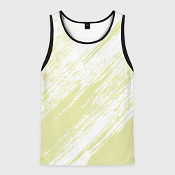 Мужская майка без рукавов The color is white and yellow