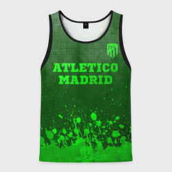 Мужская майка без рукавов Atletico Madrid - green gradient посередине