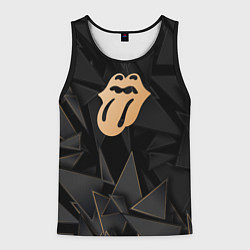 Мужская майка без рукавов Rolling Stones golden poly