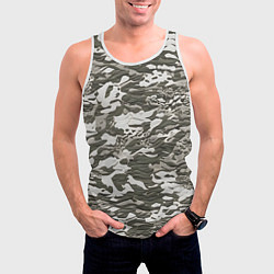 Майка-безрукавка мужская Фактурный камуфляж, цвет: 3D-белый — фото 2