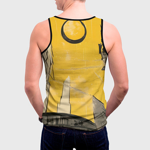 Мужская майка без рукавов Черный человек-паук / 3D-Черный – фото 4
