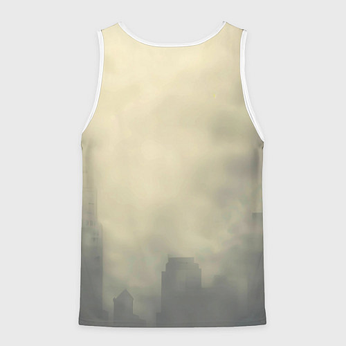 Мужская майка без рукавов Человек паук в прыжке / 3D-Белый – фото 2