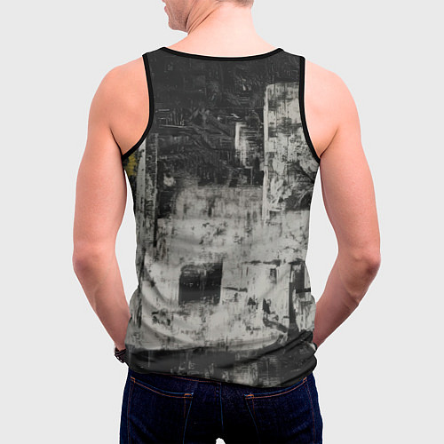 Мужская майка без рукавов Spider man night / 3D-Черный – фото 4