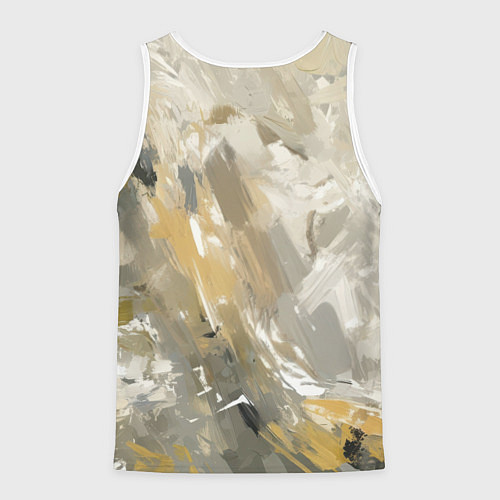 Мужская майка без рукавов Человек - паук маслом / 3D-Белый – фото 2