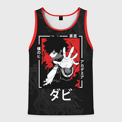 Майка-безрукавка мужская Моя геройская академия - Даби, цвет: 3D-красный