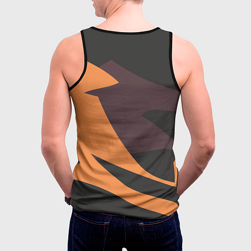 Мужская майка без рукавов Птичий астронавт / 3D-Черный – фото 4