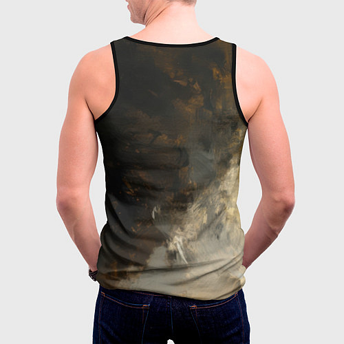 Мужская майка без рукавов Человек-паук портрет / 3D-Черный – фото 4