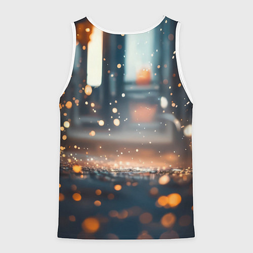 Мужская майка без рукавов Человек паук и золотая пыльца / 3D-Белый – фото 2