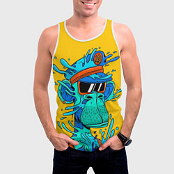 Майка-безрукавка мужская NFT water ape, цвет: 3D-белый — фото 2