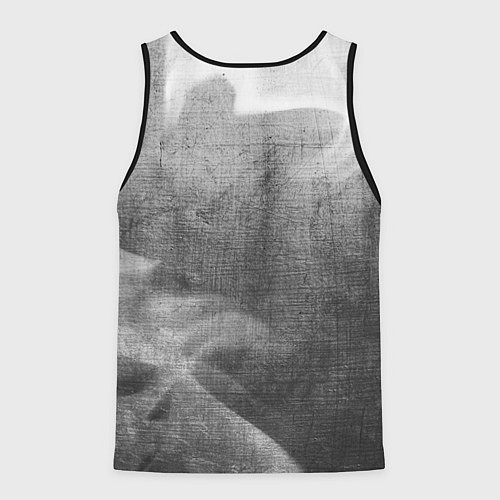 Мужская майка без рукавов Daewoo - grey gradient вертикально / 3D-Черный – фото 2