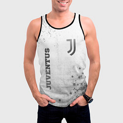 Майка-безрукавка мужская Juventus - white gradient вертикально, цвет: 3D-черный — фото 2