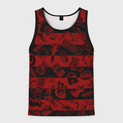 Майка-безрукавка мужская Свитер Курта нирвана, цвет: 3D-черный