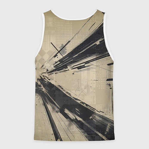 Мужская майка без рукавов Автомобиль для уличной гонки / 3D-Белый – фото 2