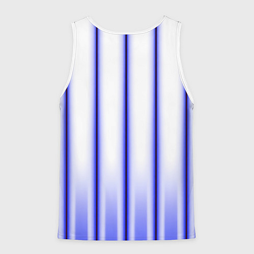 Мужская майка без рукавов Striped suit / 3D-Белый – фото 2
