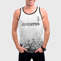 Майка-безрукавка мужская Juventus - white gradient посередине, цвет: 3D-черный — фото 2
