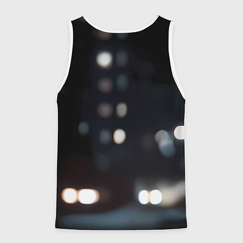 Мужская майка без рукавов Спайдер-мен в мото костюме / 3D-Белый – фото 2