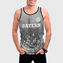 Майка-безрукавка мужская Bayern - grey gradient посередине, цвет: 3D-черный — фото 2