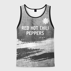 Майка-безрукавка мужская Red Hot Chili Peppers - grey gradient посередине, цвет: 3D-черный