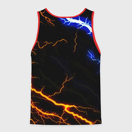 Мужская майка без рукавов Monster energy storm / 3D-Красный – фото 2