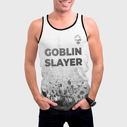 Майка-безрукавка мужская Goblin Slayer - white gradient посередине, цвет: 3D-черный — фото 2
