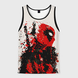 Мужская майка без рукавов Дэдпул брызги