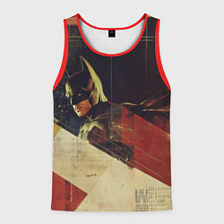 Майка-безрукавка мужская Бэтмен ретро стиль, цвет: 3D-красный