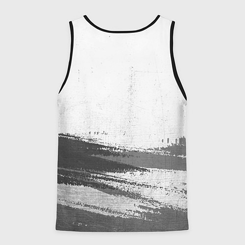 Мужская майка без рукавов Subaru - white gradient посередине / 3D-Черный – фото 2