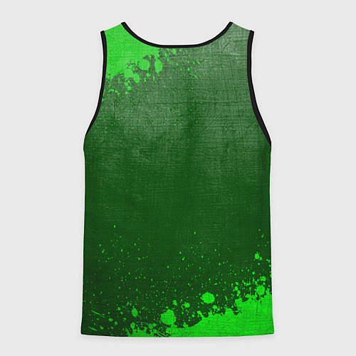 Мужская майка без рукавов Monaco - green gradient / 3D-Черный – фото 2