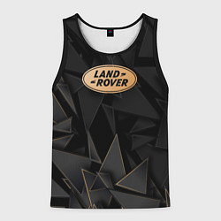 Майка-безрукавка мужская Land Rover golden poly, цвет: 3D-черный