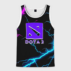 Майка-безрукавка мужская Dota неоновый шторм, цвет: 3D-белый