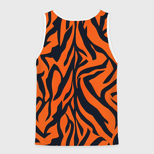 Мужская майка без рукавов Расцветка тигра / 3D-Белый – фото 2