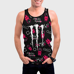 Майка-безрукавка мужская Monster energy x Ojingeo geim, цвет: 3D-черный — фото 2