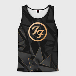 Майка-безрукавка мужская Foo Fighters golden poly, цвет: 3D-черный