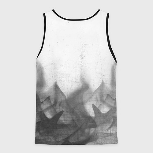 Мужская майка без рукавов Fallout - white gradient посередине / 3D-Черный – фото 2