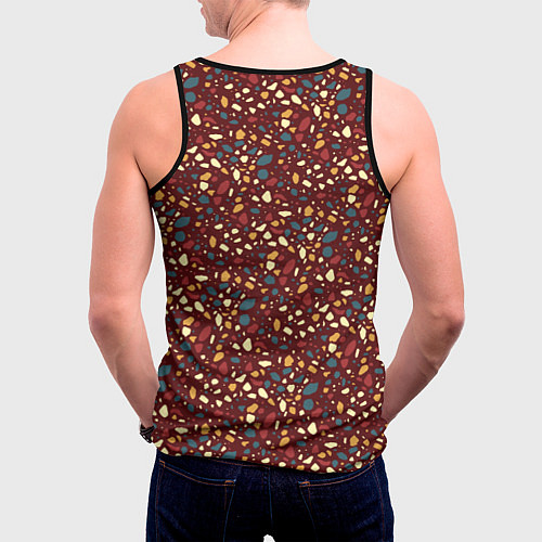 Мужская майка без рукавов Садовая дорожка / 3D-Черный – фото 4