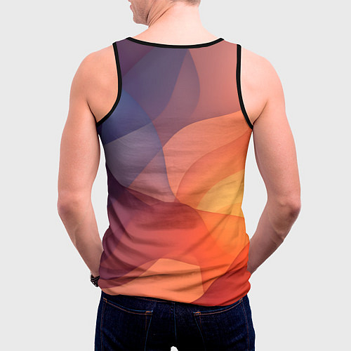 Мужская майка без рукавов Летящая вуаль / 3D-Черный – фото 4