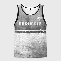 Мужская майка без рукавов Borussia - grey gradient посередине